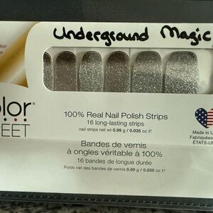 Color Street Silver Glitter Nail Strips